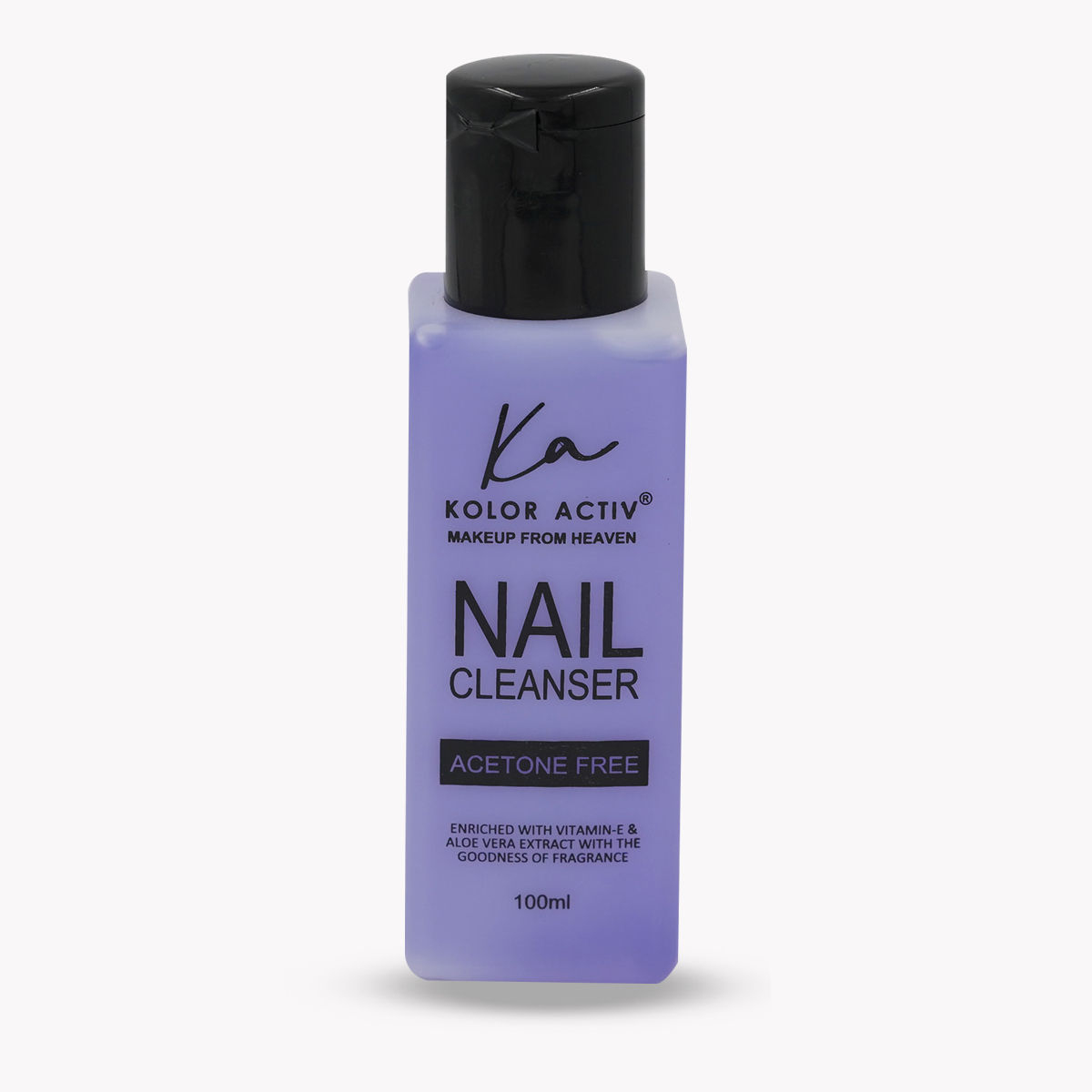 colored nail cleanser acetone purple